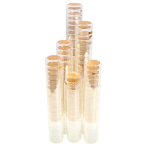 60 PIEZAS PVC Cápsula Retráctil Calor Botella de Vino Envoltura Transparente Transparente 35mm Diámetro - Imagen 1 de 3