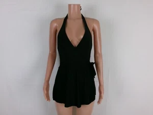 Apt.9 Halter Neck 1-Pc. Swimsuit SIZE: S BLACK - Picture 1 of 3