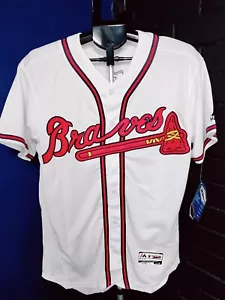 Majestic Atlanta Braves #13 Ronald Acuña Jr. Baseball Jersey Size 40 New Sewn - Picture 1 of 6