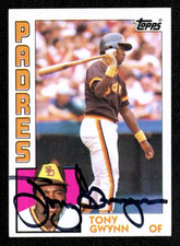 1984 TOPPS #251 TONY GWYNN AUTOGRAPHED SIGNED SECOND YEAR CARD SAN DIEGO PADRES