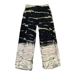 Young Fabulous & Broke Pants Womens S Small Multi Tie Dye High Side Splits - Picture 1 of 13