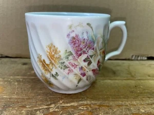 Vintage Mustache Teacup Cup Floral CT Altwasser Germany - Picture 1 of 5