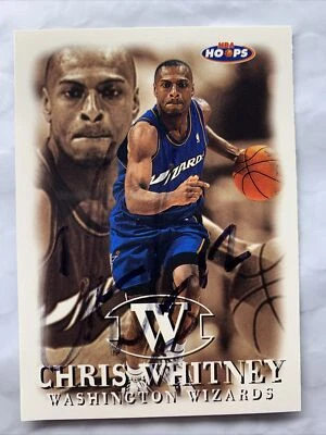 1998-99 Hoops #113 Chris Whitney Washington Wizards Hand Signed Autographed - Image 1 of 2