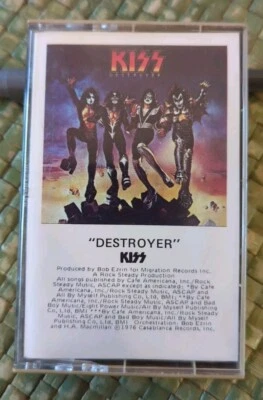 KISS Destroyer Original Vintage Cassette Tape 1976. Used. Near Perfect.  - Image 1 of 4
