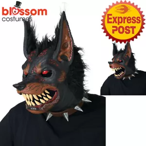 AC1769 Hell Hound Monster Deluxe Horror Halloween Costume Ani-Motion Moving Mask - Picture 1 of 4