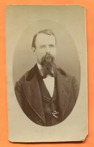 CDV Portrait eines bärtigen Mannes, ca. 1870er Jahre aus Oregon - Bild 1 von 2