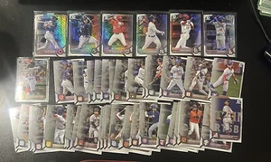 2022 Topps Bowman Chrome Lot Of 45 Cards ! 6 Mojos ,Harper ,Acuna - Picture 1 of 5