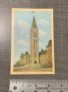 Canada Ontario Ottawa Peace Tower Parliament Buildings Postcard Old Vintage Card - Picture 1 of 5