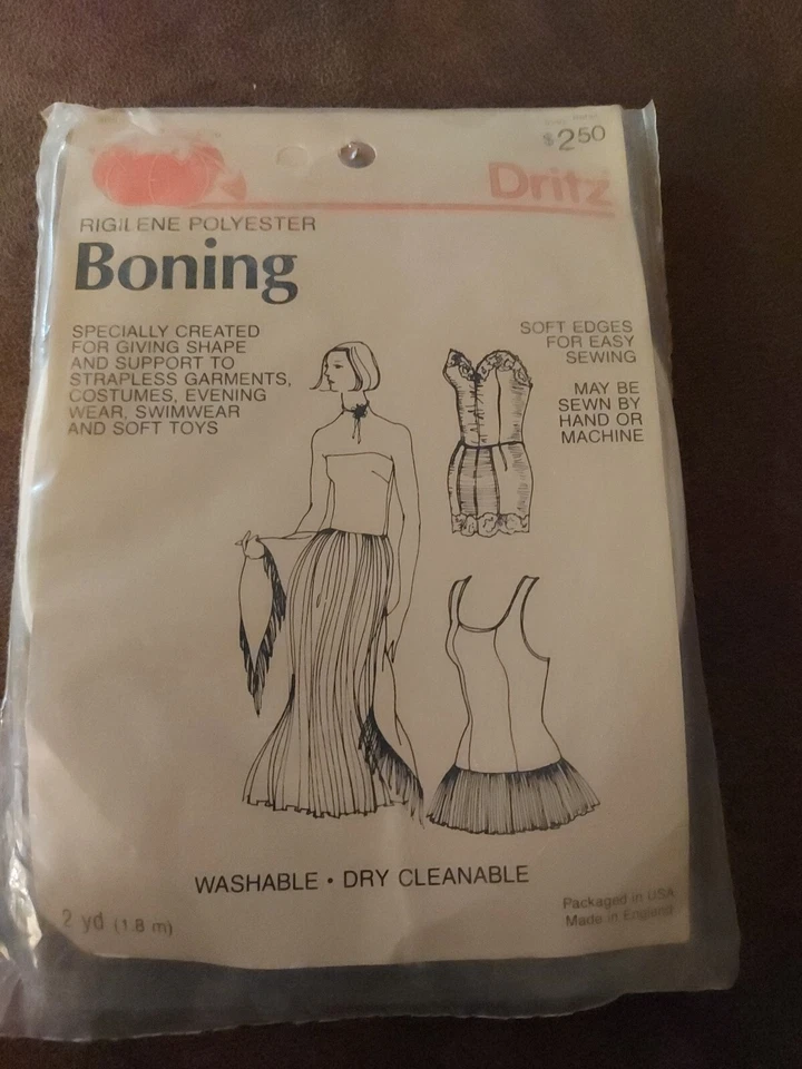 Dritz Polyester Boninh 2 Yard White Vintage 1985 - Image 1 of 1