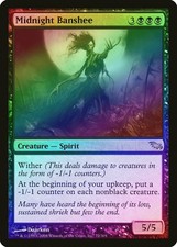 Midnight Banshee FOIL Shadowmoor PLD Black Rare MAGIC GATHERING CARD ABUGames