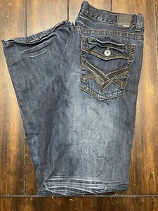 Helix Loose Straight Dark Wash Size 32x32 Navy Blue Great Shape Fast Shipping!! - Picture 1 of 5