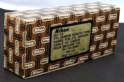 Nikon SC-14 TTL Sensor Remote Cord For SB-12 & SB-17 Speedlight Units - Mint! - Image 1 of 4