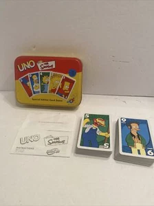 Vintage the SIMPSONS 2002 UNO Special Edition CARD GAME Collectors Tin Complete - Picture 1 of 2