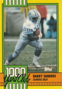 Barry Sanders 1990 Topps Tiffany #3 Detroit Lions Free Shipping - Picture 1 of 2