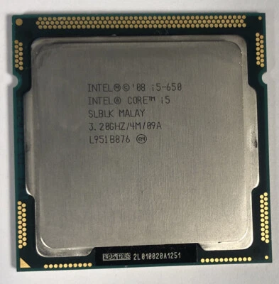 Intel SLBLK/SLBTJ Core i5-650 Socket 1156 CPU Processor 3.20GHz/4M Dual Core - Image 1 of 2