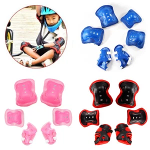 Skate Protective Girl Boy Cycling Elbow Safety Kids Bike Wrist Knee Pad 6Pcs Set - Picture 1 of 10