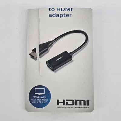 Philips Display Port to HDMI Adapter ~ Black - Image 1 of 3