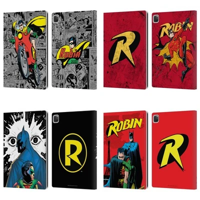 OFFICIAL BATMAN DC COMICS ROBIN LEATHER BOOK WALLET CASE COVER FOR APPLE iPAD - Image 1 of 4