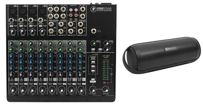 Mackie 1202VLZ4 12-ch Compact Analog Low-Noise Mixer w/ 4 ONYX Preamps+Speaker - Image 1 of 4