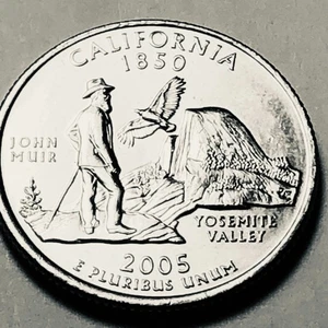 2005 D California Statehood Quarter Circulated - Bild 1 von 3