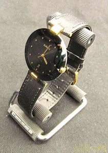 Rado Watch Quartz Men's Black Dial Round 129.4075.4N Used From Japan - Picture 1 of 24