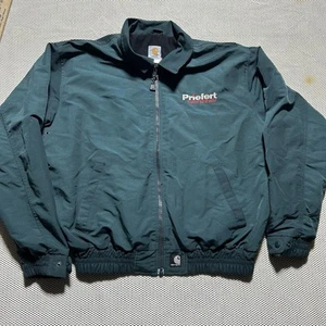 Vtg Carhartt J73 Jacket Green Size Large Y2K Bomber Lightweight - Picture 1 of 4