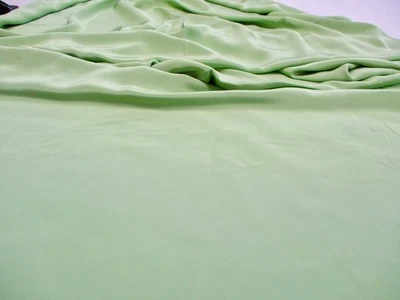 100% Silk 4-Ply Crepe Fabric Nile Green  2 Yards 31" Long x 44.75" Wide - Image 1 of 4