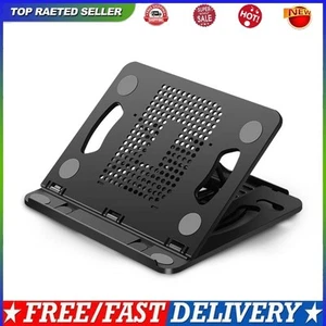 8 Levels Angle Adjustable Foldable Laptop Phone Stand for 14 in Laptop (Blac) - Photo 1/12