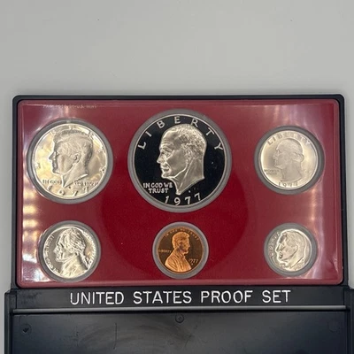 Juego de seis monedas de prueba de Estados Unidos 1977 Foto 1 de 3
