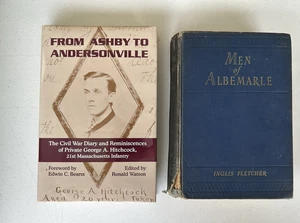 Men of Albemarle 1942 + From Ashby to Andersonville Civil War Diary HC Lot - Bild 1 von 12