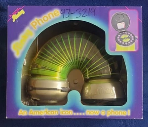 Slinky Phone Neon Glowing Landline Phone-not opened in Original Box 1999-Vintage - Picture 1 of 7