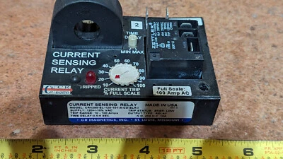 (1) CR Magnetics CR4395-EL-120-101-A-CD-ELR-1 Current Sensing Relay 1-100 Amp - Image 1 of 4