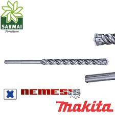 Punta MAKITA SDS PLUS 4 taglienti eliche per hitachi metabo hilti bosch dewalt