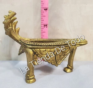 MESSING METALL SHANKH STÄNDER SHESH NAG MEDIUM HANDARBEIT INDIEN - Bild 1 von 7