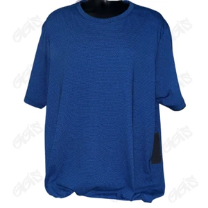 Camisa SHAQ Shaquille O'Neal Hombres 2XL Azul Negro Textura Manga Corta Sin Cuello - Imagen 1 de 5