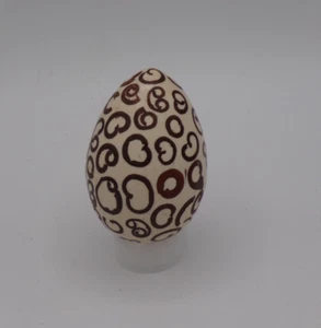 Decorative Handcrafted Soapstone Egg Sculpture - Picture 1 of 4