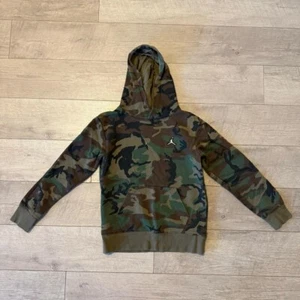 Boys Jordan Camo Hoodie Sweatshirt Size M Green Brown - Picture 1 of 6