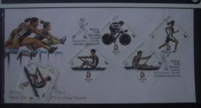 New Zealand 2008. Beijing Olympics. MUH Stamps and First Day Cover. - Image 1 of 3