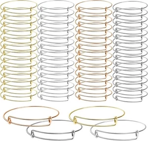 60 Stck. Erweiterbar Armreif Armbänder Verstellbar Drahtarmbänder für Schmuckherstellung - Bild 1 von 6