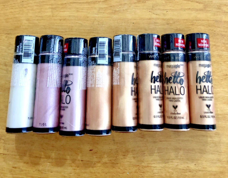 8 Wet N Wild Megaglo Hello Halo Liquid Highlighter Assorted Lot - Image 1 of 1