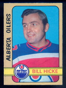 1972-73 OPC O PEE CHEE HOCKEY WHA 327 BILL HICKE NM ALBERTA EDMONTON OILERS Card
