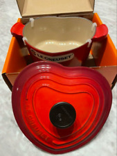 Le Creuset Pot Cocotte d'Amour Heart Red Iron Dutch Oven 2L UNUSED
