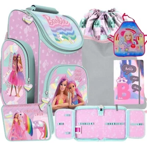 5 piezas BARBIE Mochila Tornister Mochila Set para niñas MATTEL - Imagen 1 de 11