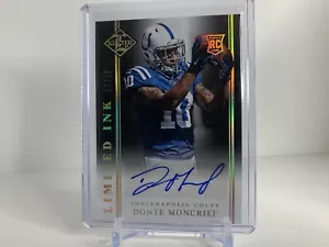 2014 Panini Limited Limited INK Gold /25 Donte Moncrief #LI-DM Rookie Auto RC - Picture 1 of 2