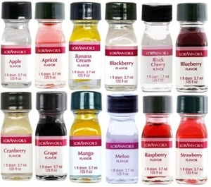 LorAnn Super Strength Fruit Flavors (No Oils) 1 Dram Variety Bundle #1 -12 pack - Picture 1 of 1