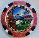 Puce de poker Harley Davidson Pikes Peak Colorado Springs Colorado rouge métallique 