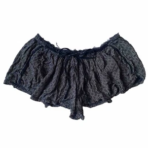 Pantalones Cortos Ecote S Botín Volantes Columpio Transpirable Salón Dormir Negro Blanco Geométrico - Imagen 1 de 23
