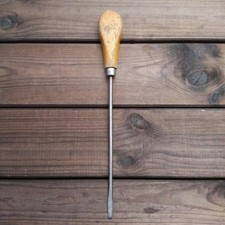 Antique MUNDLOS Screwdriver Flat with Wooden Handle Antique Tool Sewing Machine