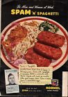 1943 Vintage ad Spam &#39;n&#39; Spaghetti retro Meal Plate Soldier photo     07/07/23
