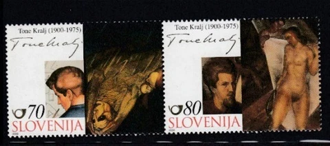 SLOVENIA Tone Kralj, Artist MNH set Cover